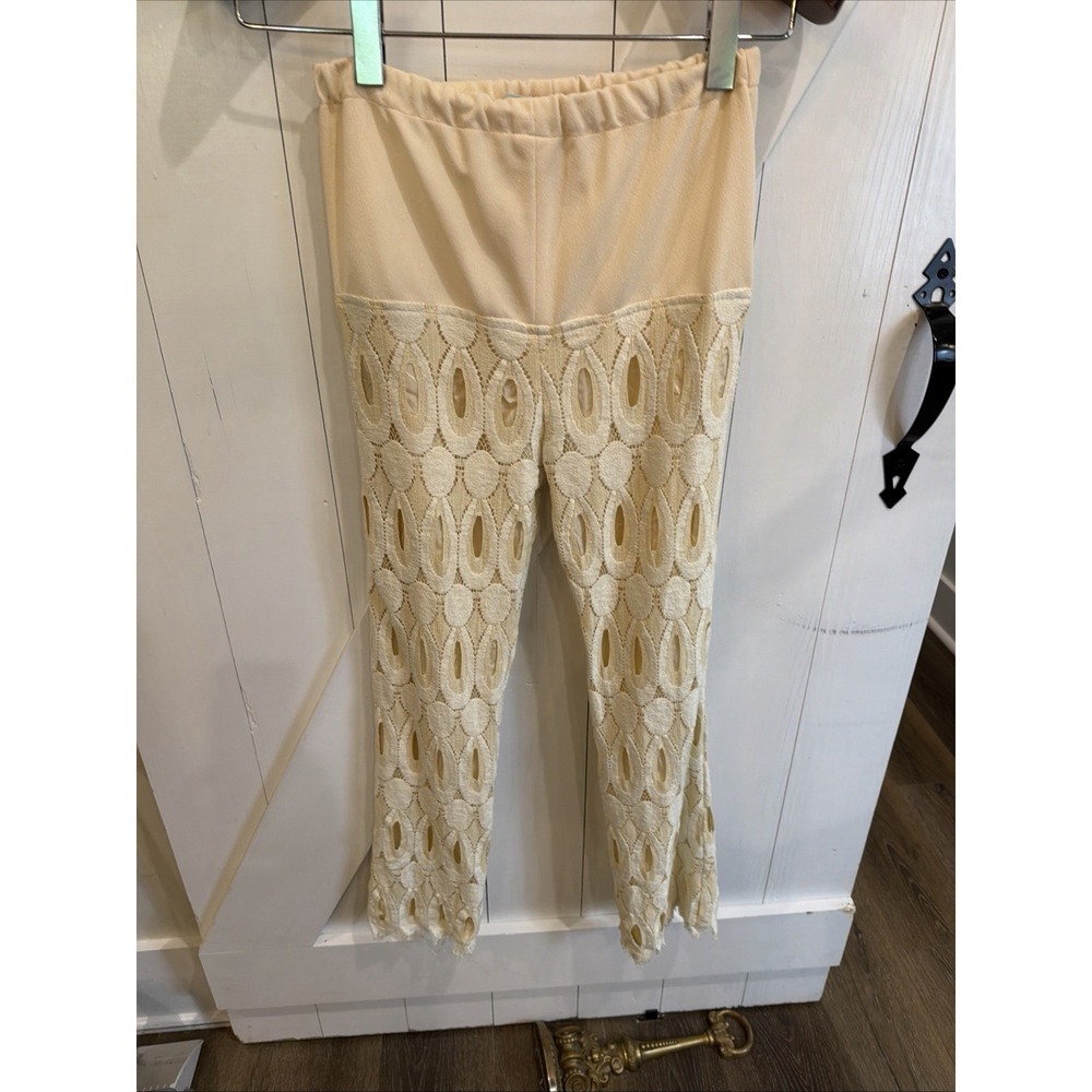 Vintage Slax n' Stuf 60s/70s Lace Pattern Pant Set - Picture 11 of 16